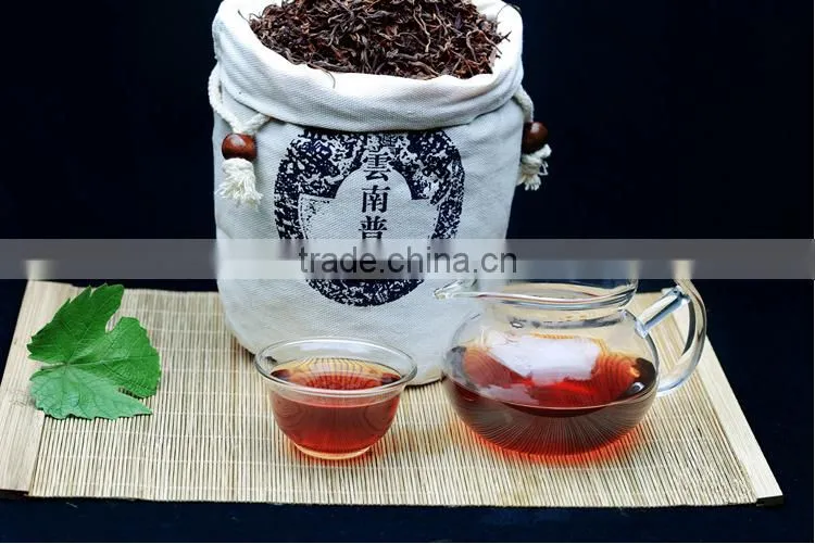 yunnan high grade palace puer tea, shu puer loose tea, Chinese slimming tea