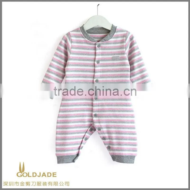 Custom soft cotton in china newborn stripe baby Rompers