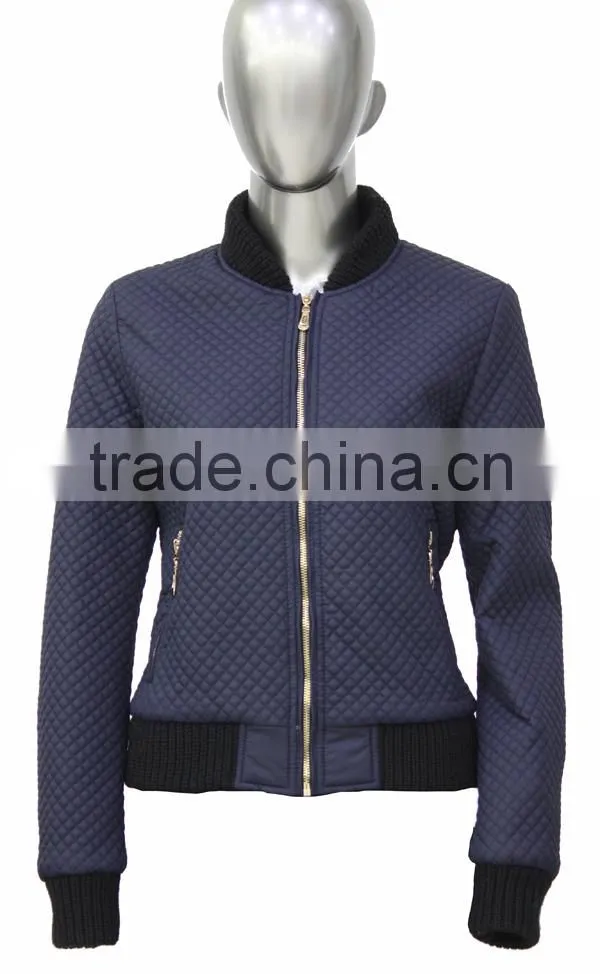 special diamond quilted jacket for women bomber jacket