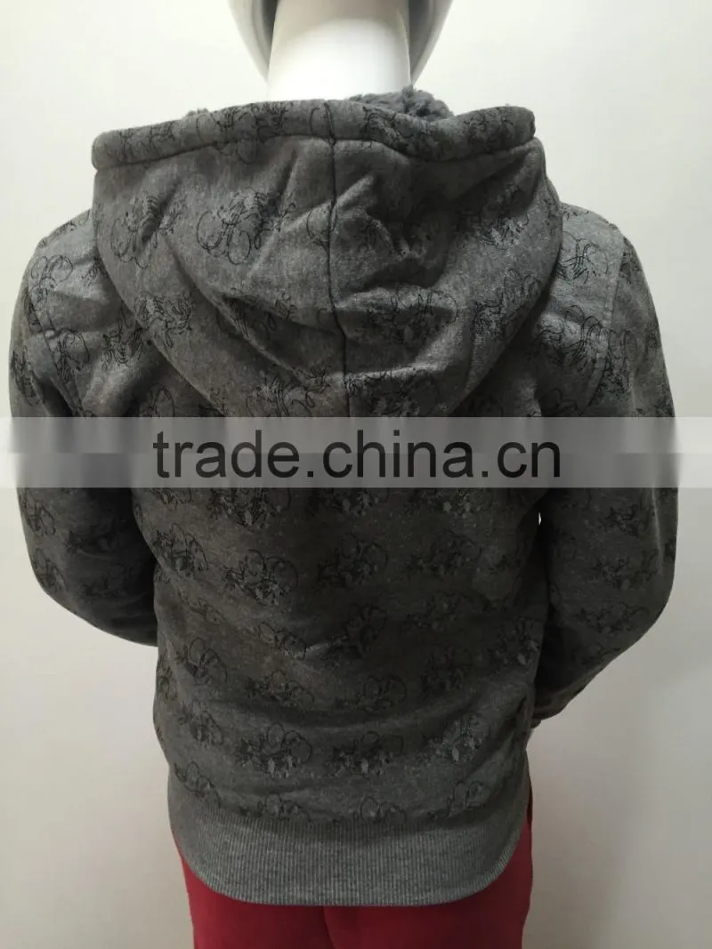 Children clothes boy coat hoody jacket with pattern