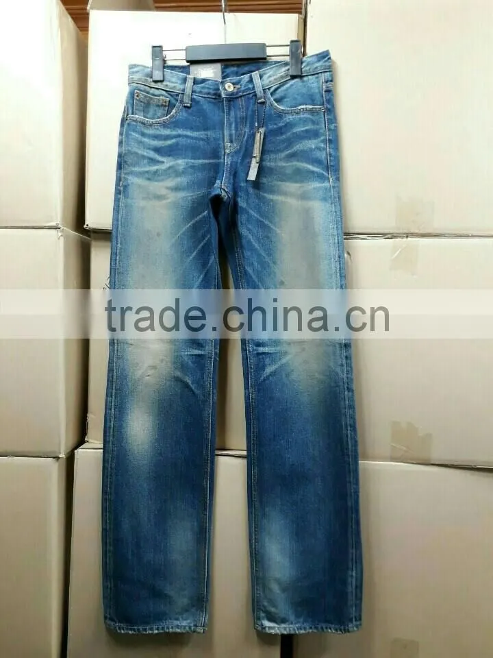 Cheap stock lot sale various Man Woman's Denim jean from Korea