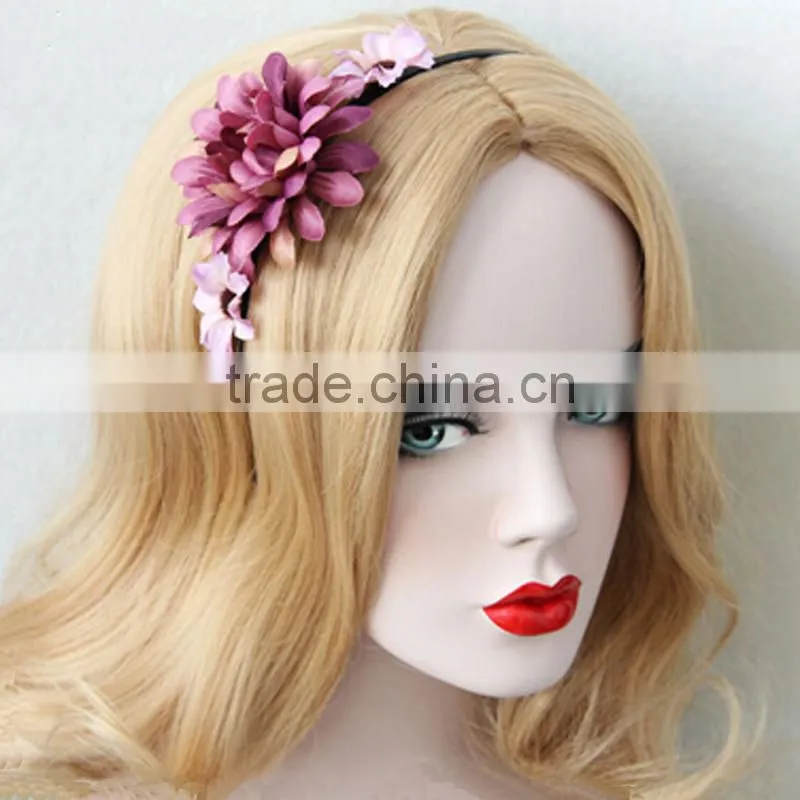 Fashion holiday hair bands Elastic beach style starfish&shell flower hair hoop women flower hair accessory jewelry