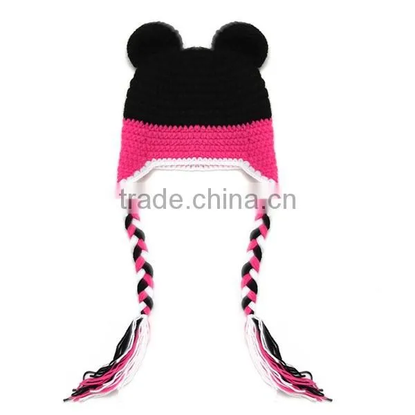 Baby pictures cat ear knitted hat fashion winter hat