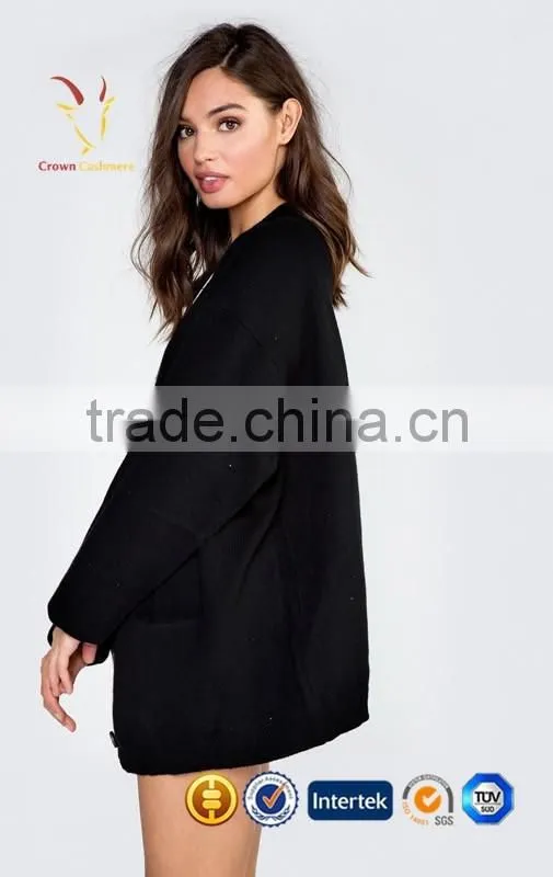 Women Long Classic Cardigan Sweaters Women Merino Wool Knitwear