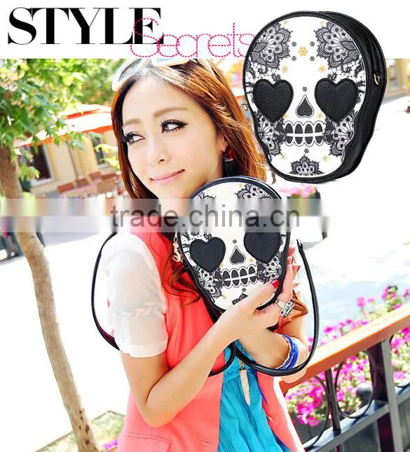 New Women's Fashion Bag Vintage Skull Bag Coin Purse Handbag Messenger Bags Shoulder Bags SV010148#