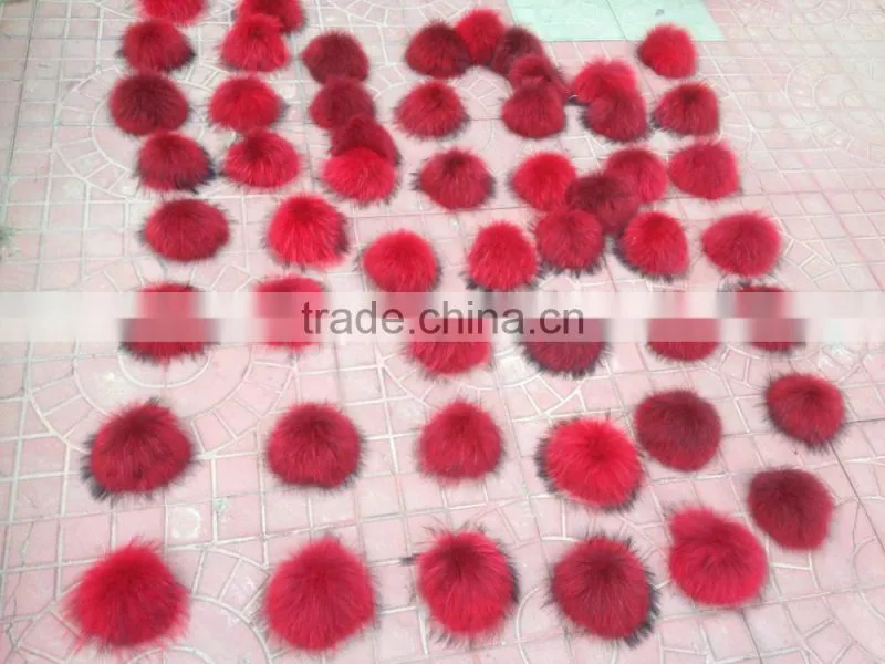 Fur Pom Pom Fluffy Genuine Fox /raccoon/rabbit Fur Ball Keychain Fur Key Ring Fur Bag Charm Women Bag Accessories
