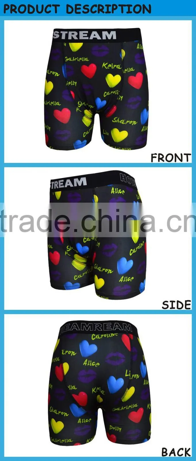 Pop Print Man Sex Tight Boxer Shorts