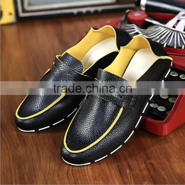 2016 Spring Trendy Shoes,PU Leather Men Outdoor Shoes