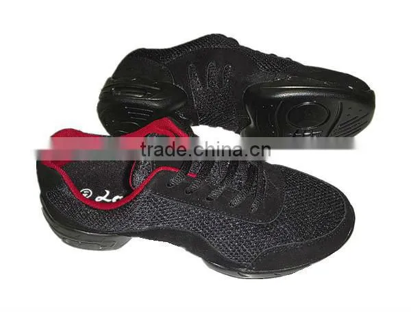 2015 top sale OEM Leather and Mesh High Quality Jazz Dance Sneaker #0977