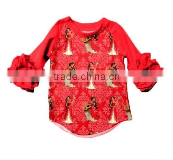 2017 spring easter day cute bunny screen print top girl clothes shirt