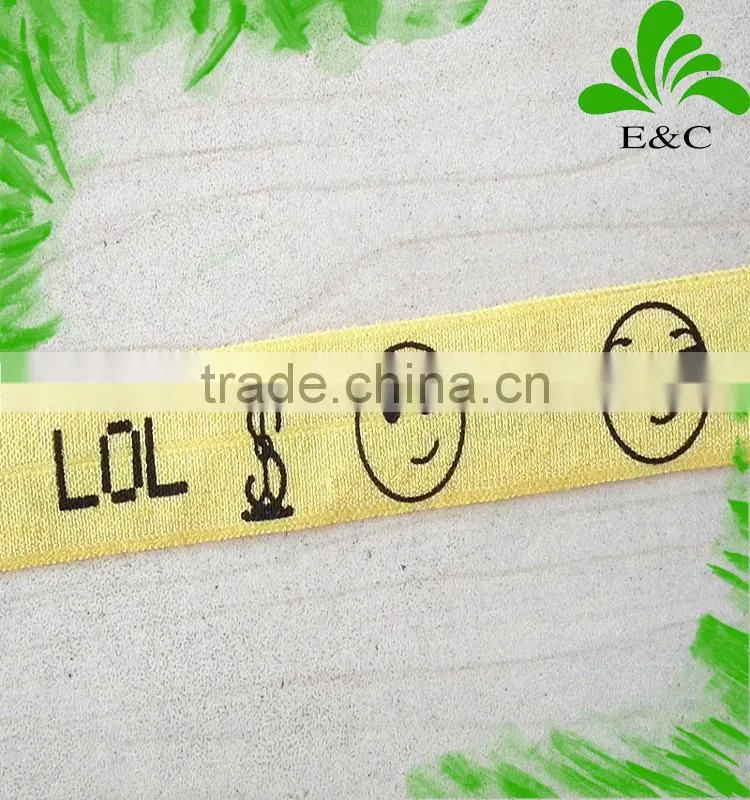 Good Stretch Fine Design Charming Colors Fold Over Elastic Hair Tie Hair Band