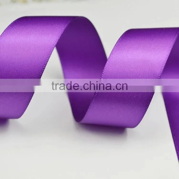 Decorative Ptined Polyester Satin Ribbon With Logo