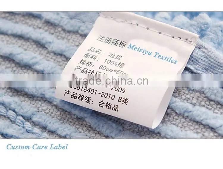 Bath rug luxury hotel towels customized logo embossed logo towel