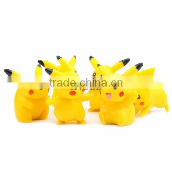 (New Model) SV-PM008 Pokemon toy, 6pcs/set Pokemon go Pikachu action figure mini toy wholesale