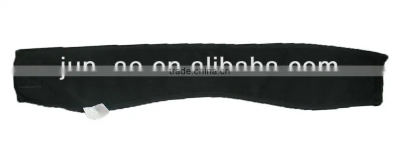 crane red polar fleece headband with magic tape