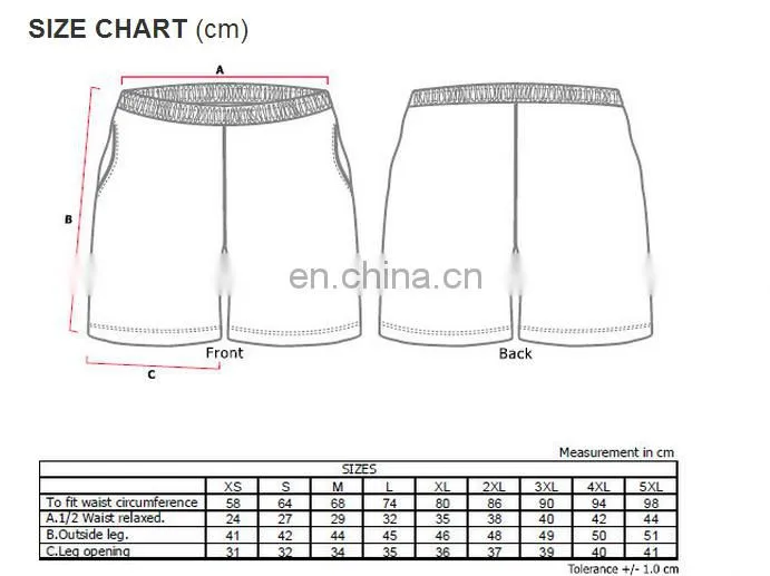 Customized blank beach shorts
