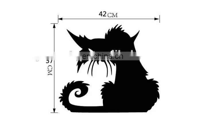 Halloween Theme Black Cat Window/Wall Sticker Halloween Decoration Home Decoration