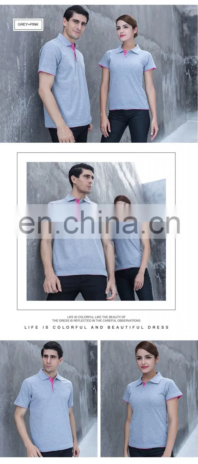 Personalized Custom 100% Cotton POLO Shirt Wholesale T-Shirt with Collar Made from China Manufacturer