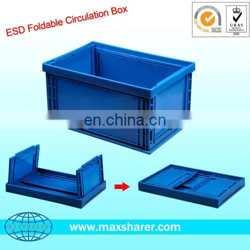 anti-static hinged plastic box
