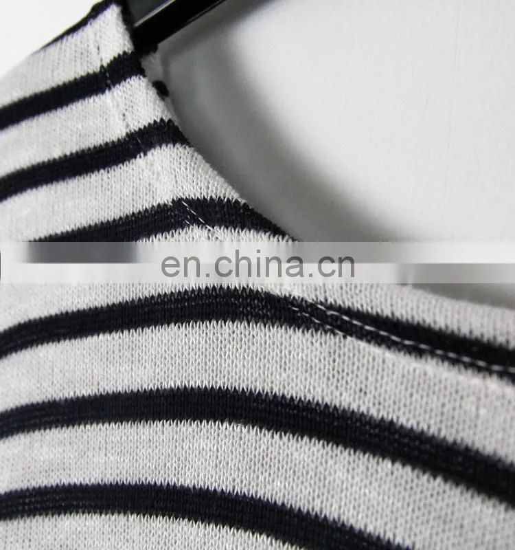 2016 new comfortable striped long sleeved shirt with Women