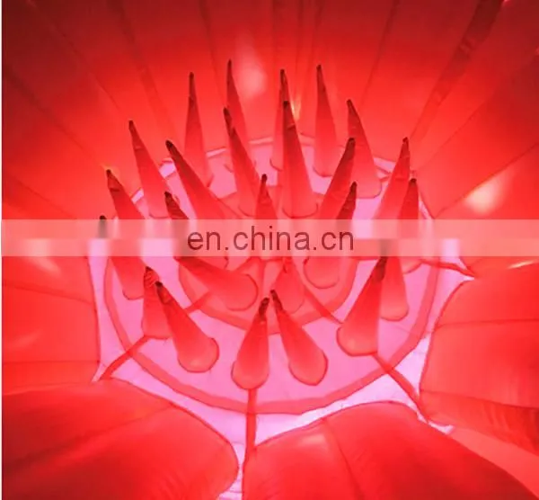Wedding party decoration inflatable flowers,LED lighting inflatable lotus,inflatable water lily