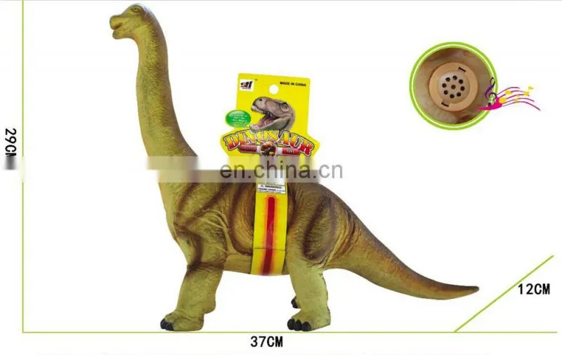 B/O Educational rubber 3D simulation dinosaur model for kids