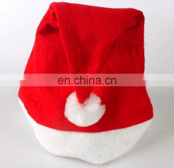 Beautiful Red Plush Christmas Hat/Plush Santa Hat/Plush Christmas Decoration
