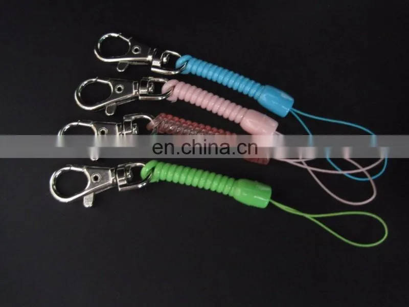 colorful plastic spring coil lanyard