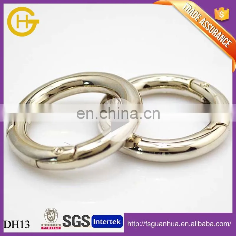 Shiny Silver Zinc Alloy Big Metal Adjustable Buckle