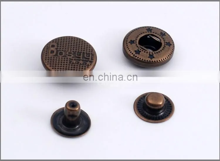Spring Metal Snap Buttons With Any Logo Customized BM10162