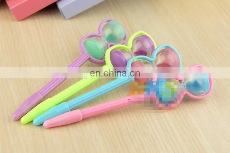 Plastic sand timer pen hourglass gel pen