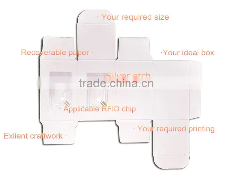 Custom Passive contactless printable RFID packing paper box