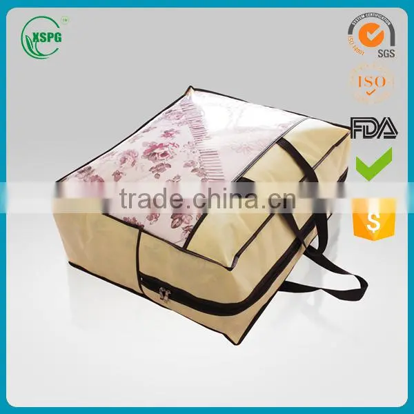 Custom High Quality Recyled Plastic Pvc Bedding Packaging Quilted Bags/Bag with Zipper