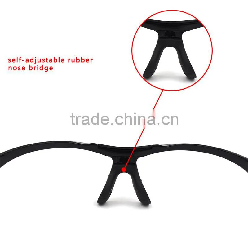 Good price in stock custom logo outdo sport cycling glasses UV400 lens