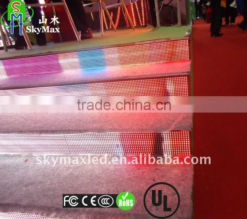 2011 New full color inddor led stair display