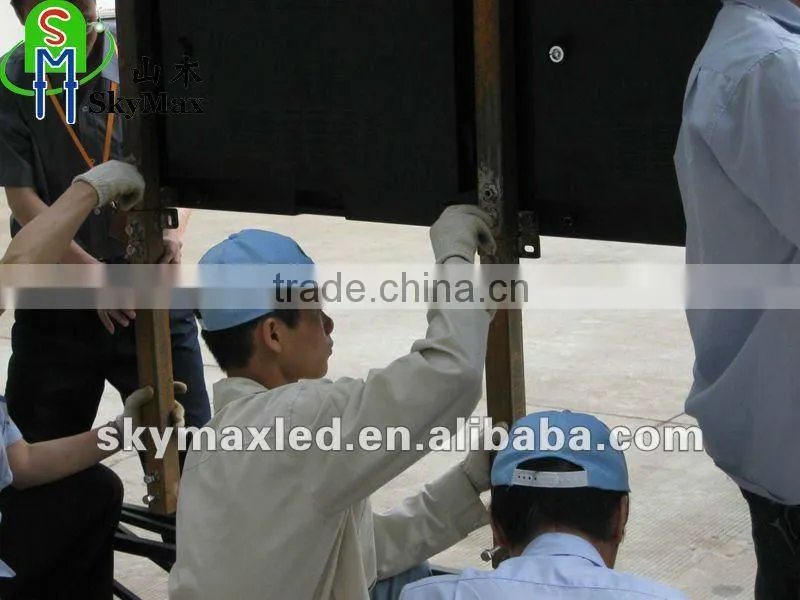 Morroco project 6.4 x 4.48 meter P10 Outdoor rental led display