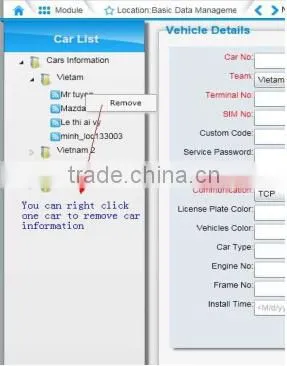 S1000 Web based software for vehicle gps tracker online tracking google map backup