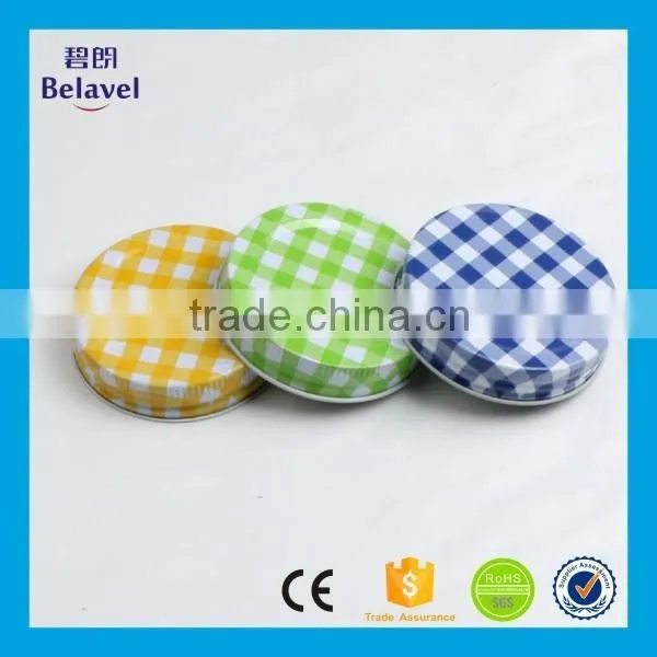 High quality regular size 70mm mason jar lid metal screw top lid
