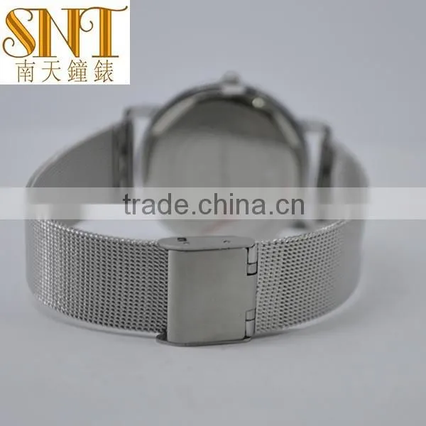 men watch Personalized Sublimation Blank Watch Stainless Steel mesh band watch