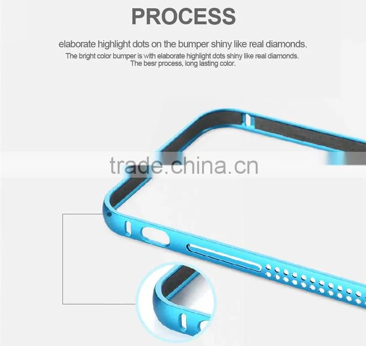 Hot sale Bulk Shine Diamond Aluminum Case for iPhone 6 Bumper Case