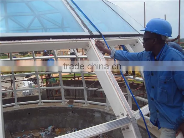 Good quality large span glass roof dome
