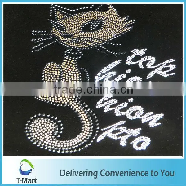 2014 fashion wholesale rinestone heat transfer