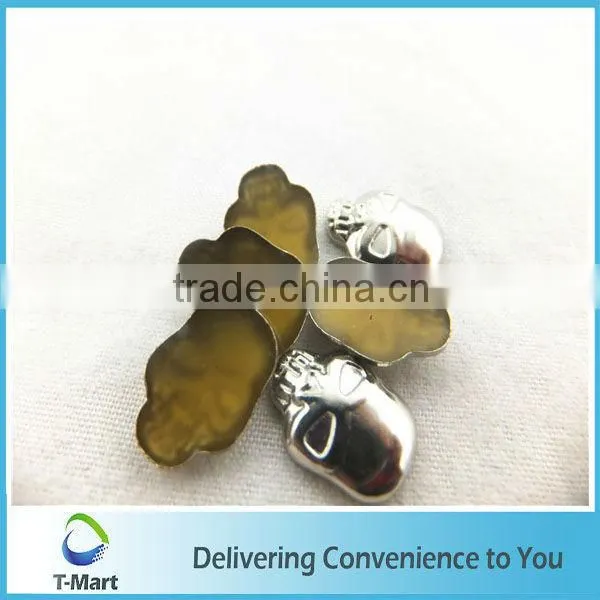 hot fix skeleton metal copper studs for key rings