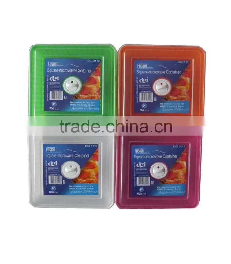 Wholesale microwave square small plastic containers airtight,watertight