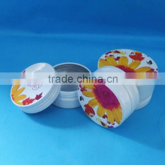 100ml aluminum cosmetic empty cream jar for sale, aluminum container for hand cream, empty metal can for cosmetic