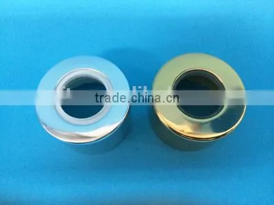 Aluminum silver collar for aroma glass bottle