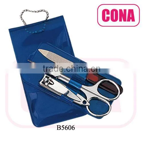 4pcs travel kit/manicure set with blister