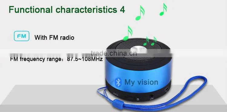 Bluetooth 3.0 Mini Portable Wireless Stereo Bluetooth Speaker with TF Card supported