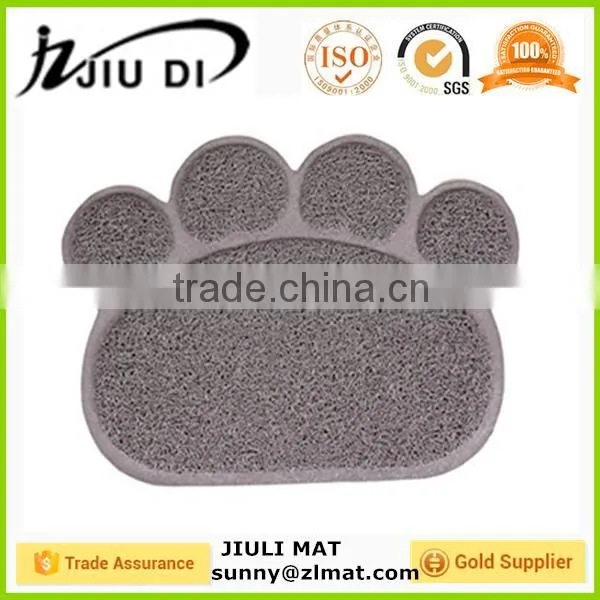 Semi-circle Pet PVC Placemat Dog Cat Litter Mat Doormat