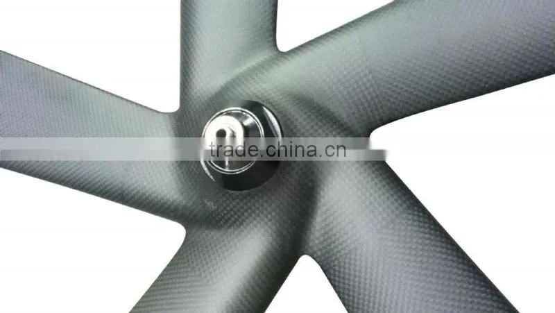 700c 65mm clincher fixie wheels carbon aerospoke wheel 3k matt fixed gear bicycle wholesale